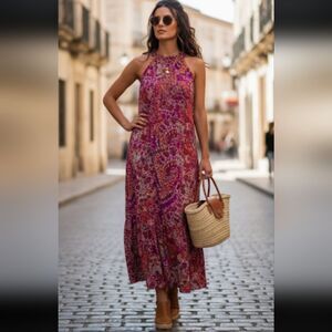 Anne klein floral boho dress 12